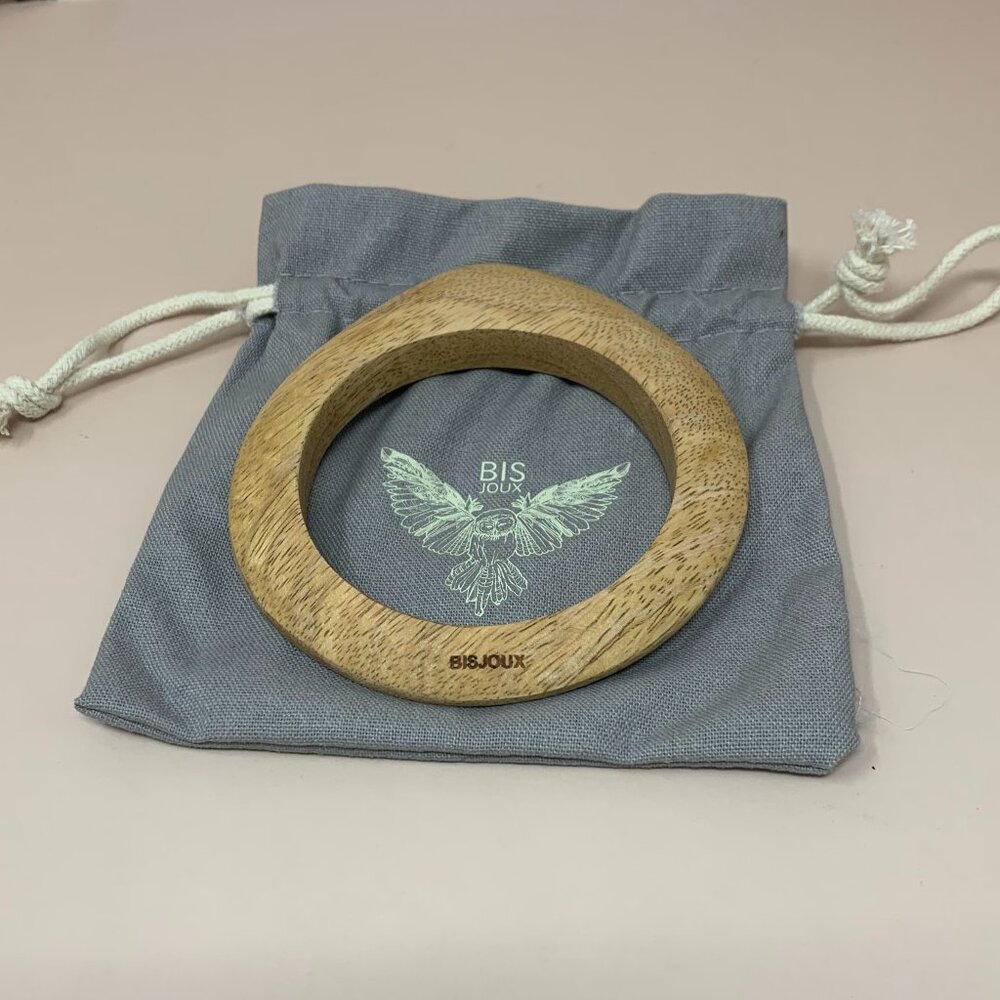 Bisjoux | Oval Orchard Wooden Bangle